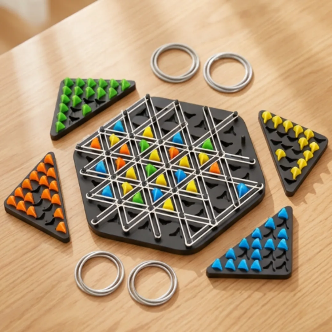 Brain Teasing Puzzle Game Toy – Geometry Chess Multiplayer Set