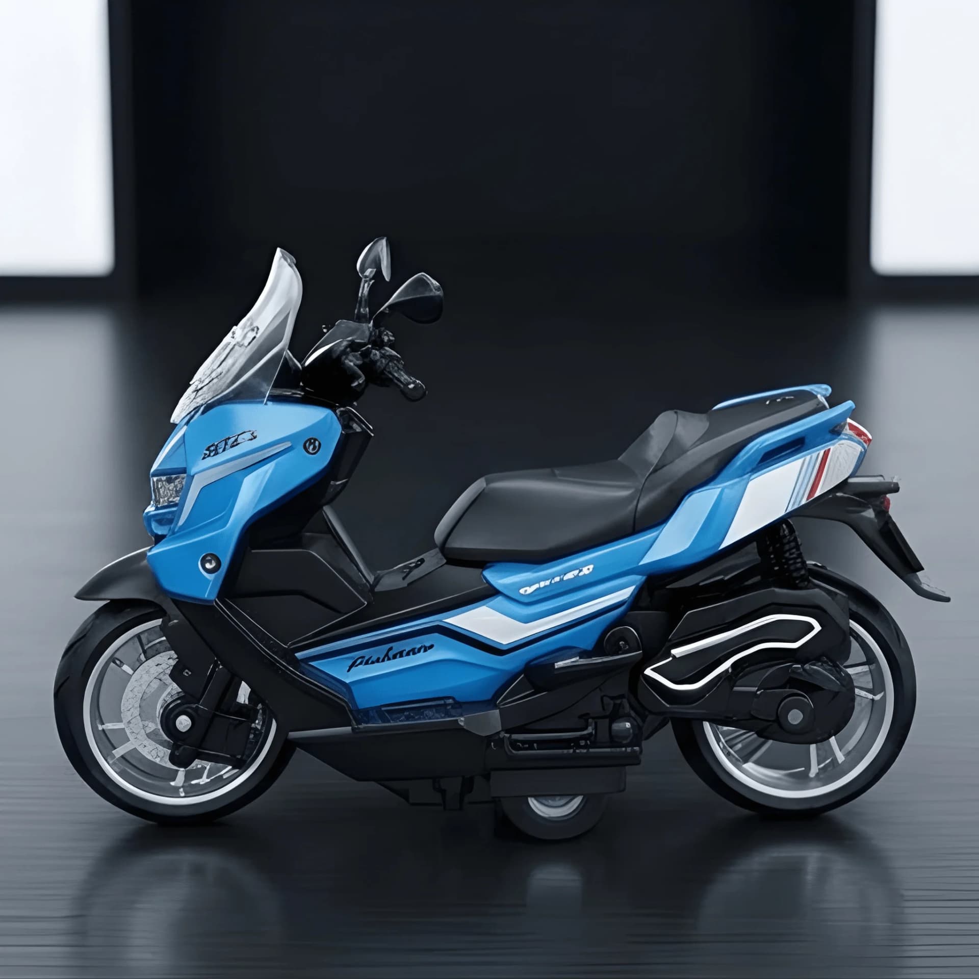 Classic Scooter Die Cast 1:12 Alloy Metal Model Toy