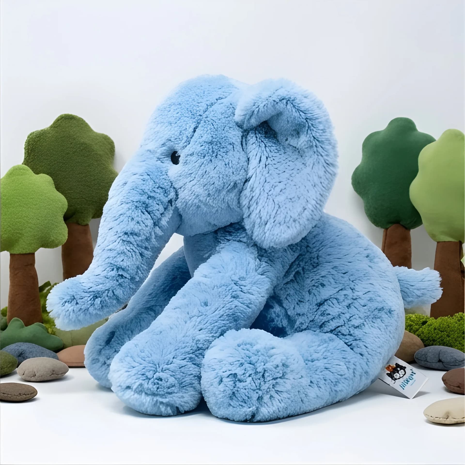 Elephant Soft Toy – Soft & Cuddly Plush Toy | Sitting Elephant with Floppy Ears – elephant plush toy