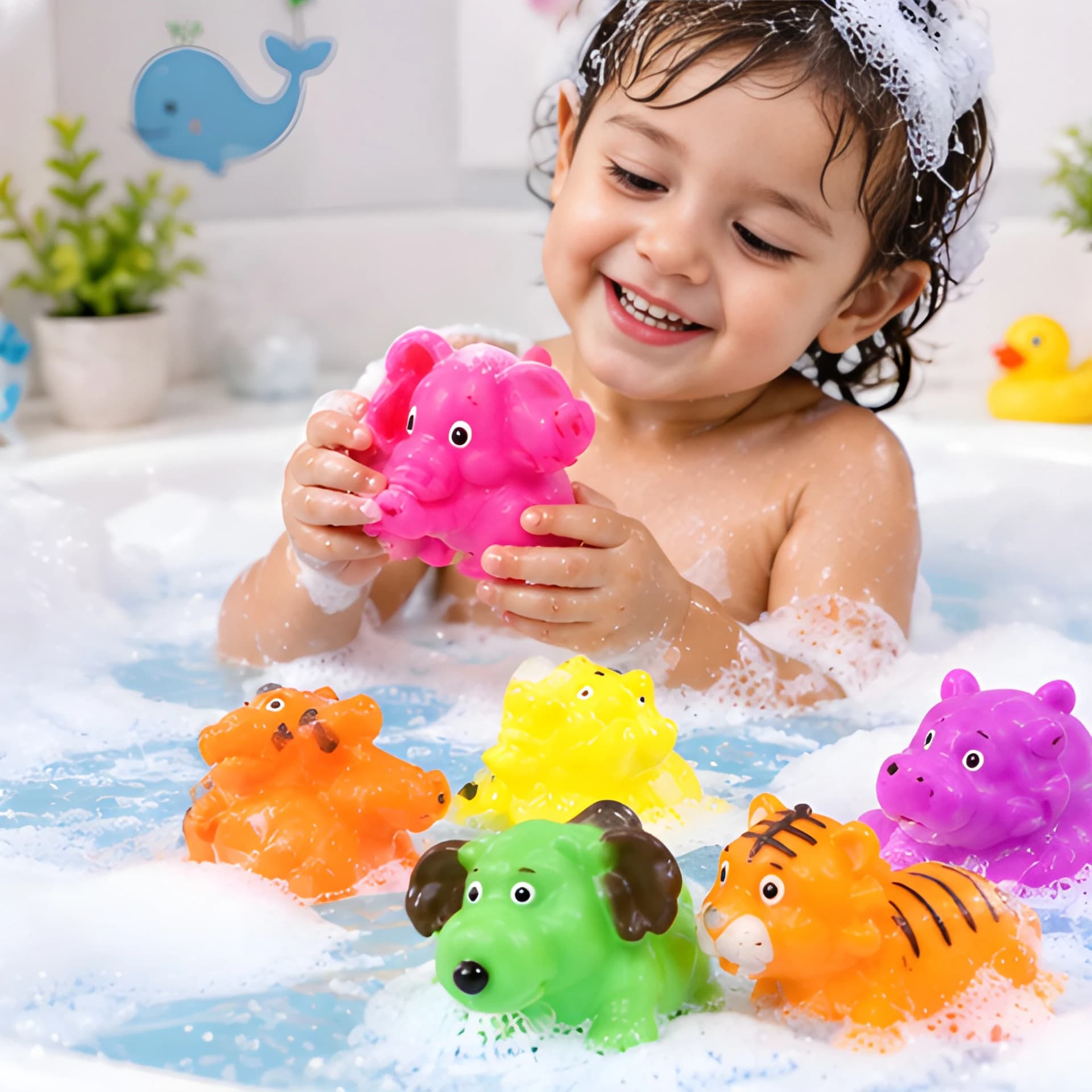 Animal Bath Toy Set – Mini Toys for Water Play – animal bath toys