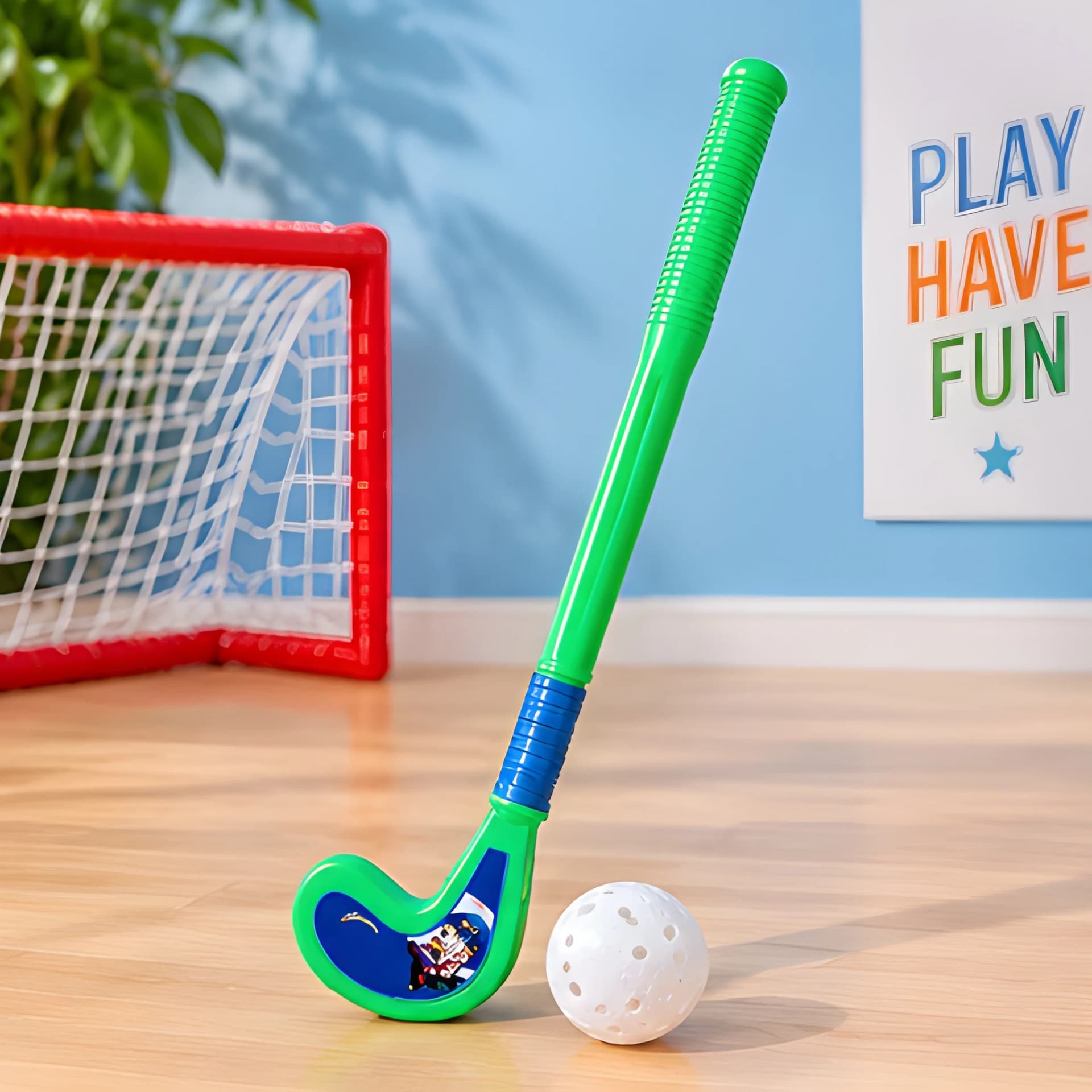 Kids Plastic Hockey Set – Hockey Stick with Ball – kids hockey set