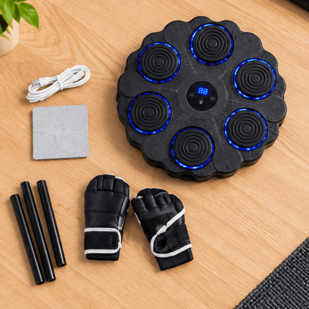 Punch Power Machine for Kids – LED Boxing Target with Music & Score Display