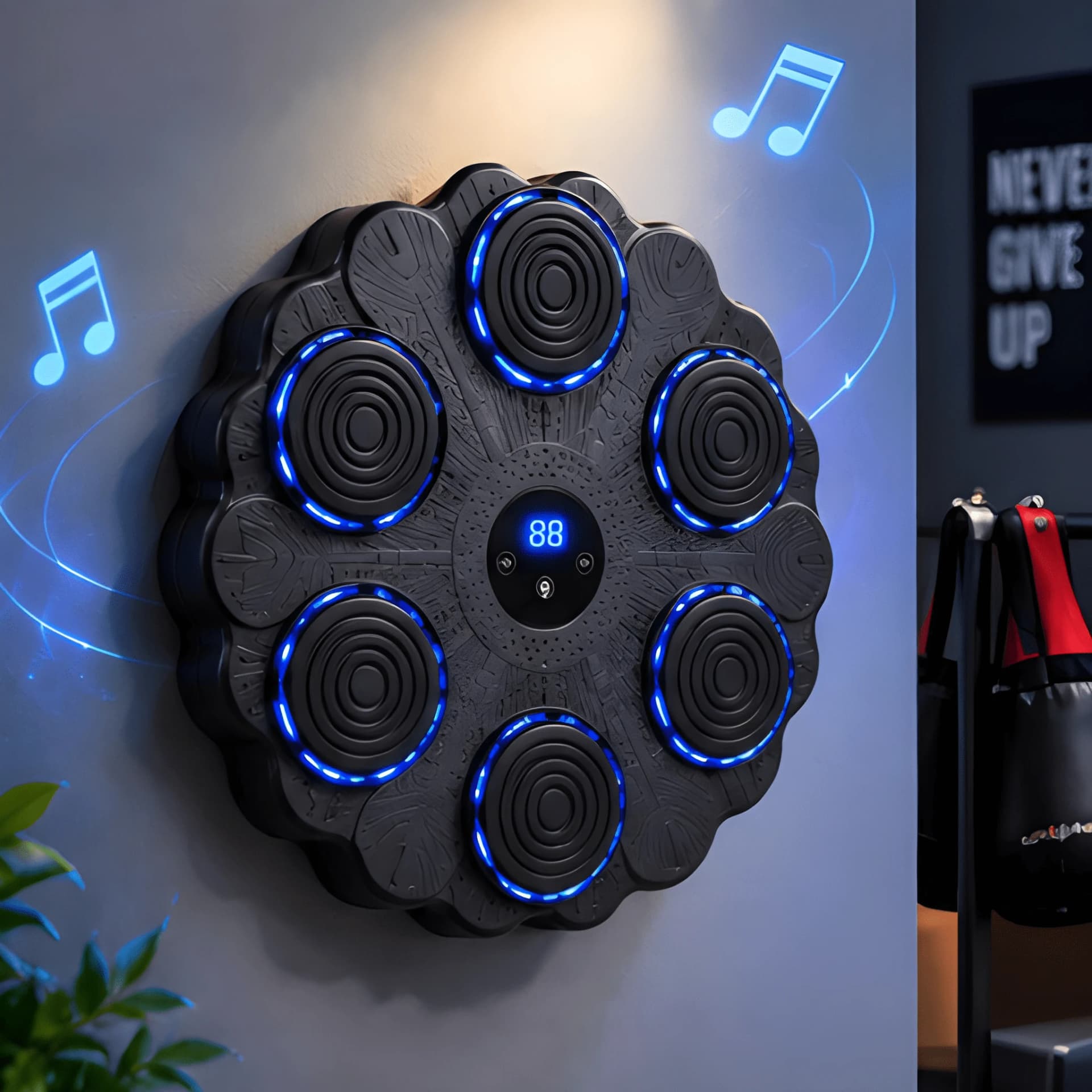 Punch Power Machine for Kids – LED Boxing Target with Music & Score Display – punching machine