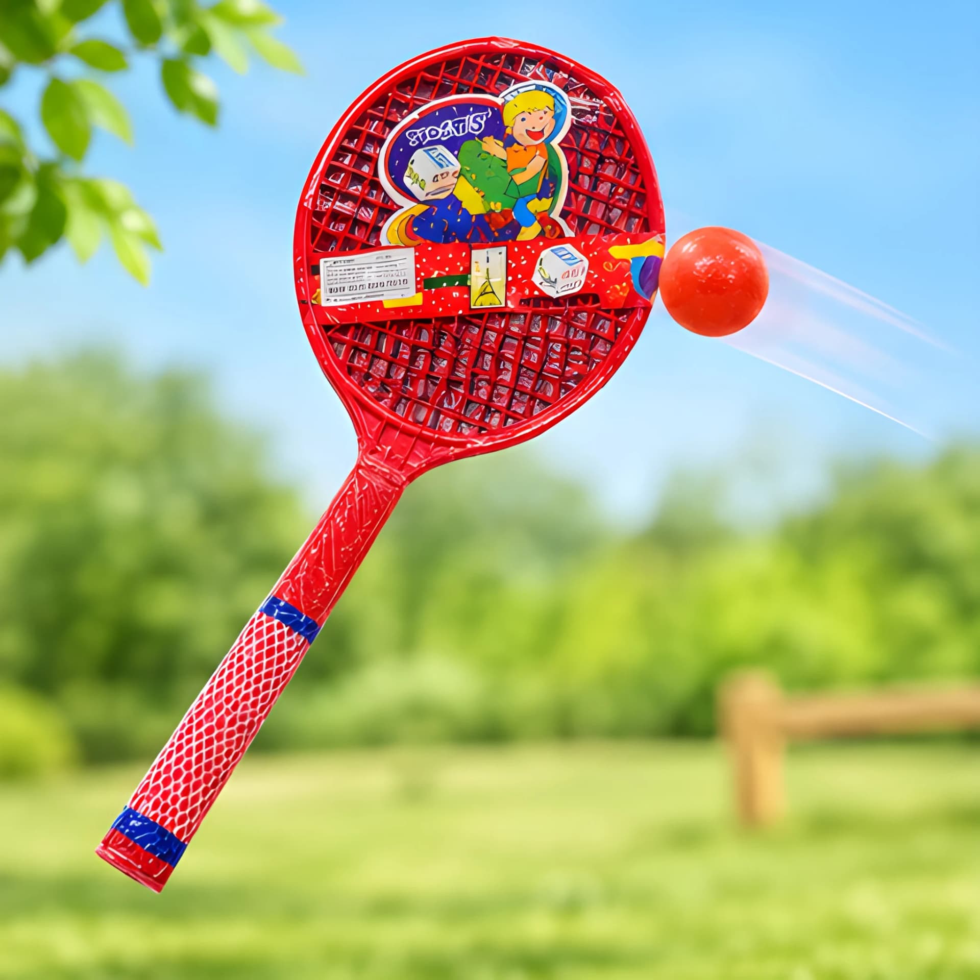 Kids Tennis Racket with Ball – Fun Outdoor Sports Game – view 3