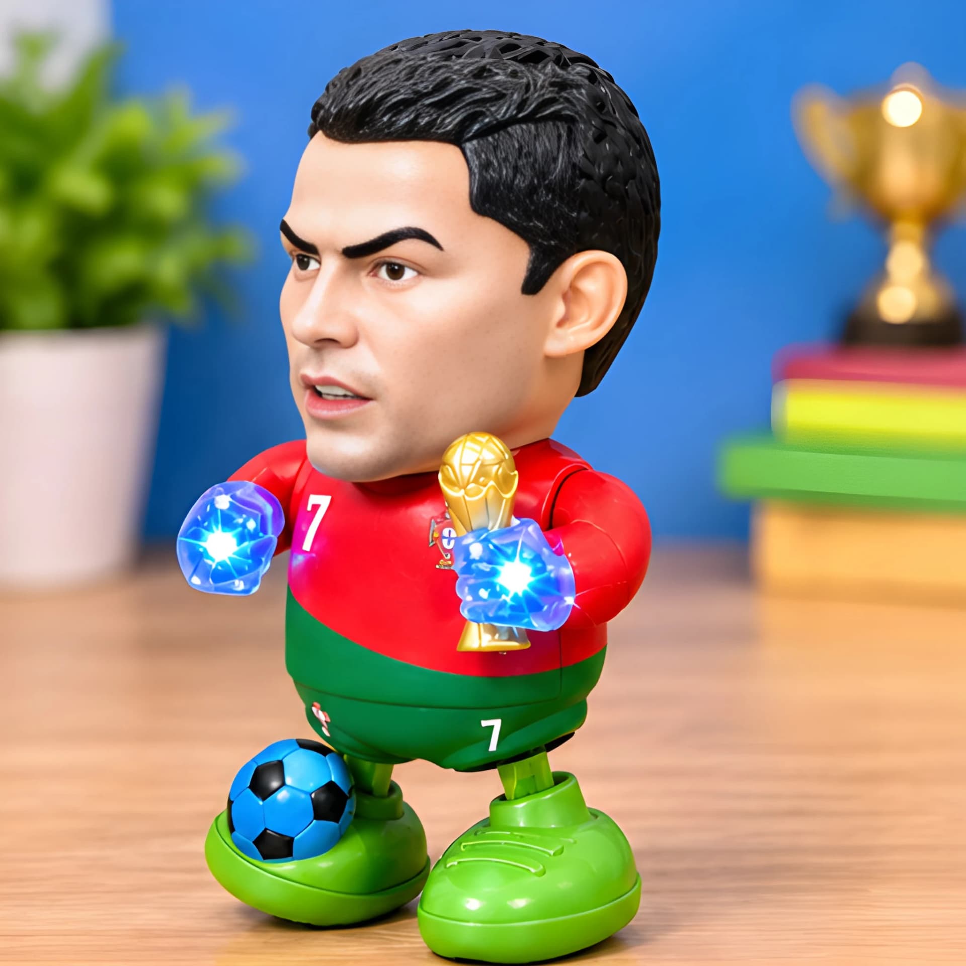 Ronaldo Football Player Toy – Lights & Music Soccer Figure – ronaldo player toy