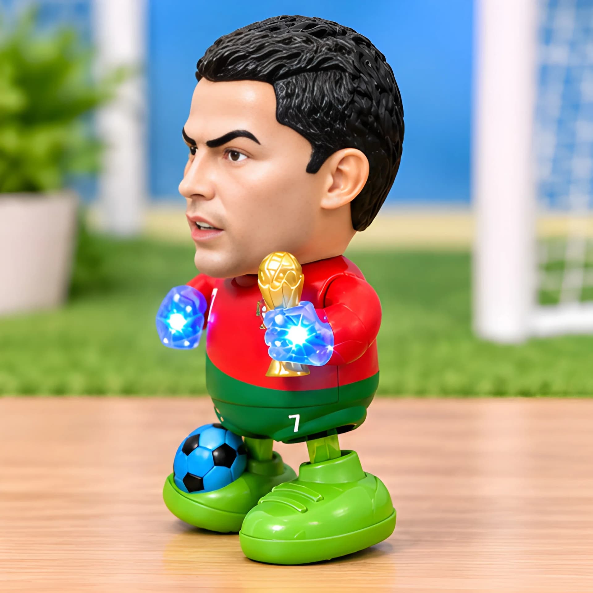 Ronaldo Football Player Toy – Lights & Music Soccer Figure – view 4