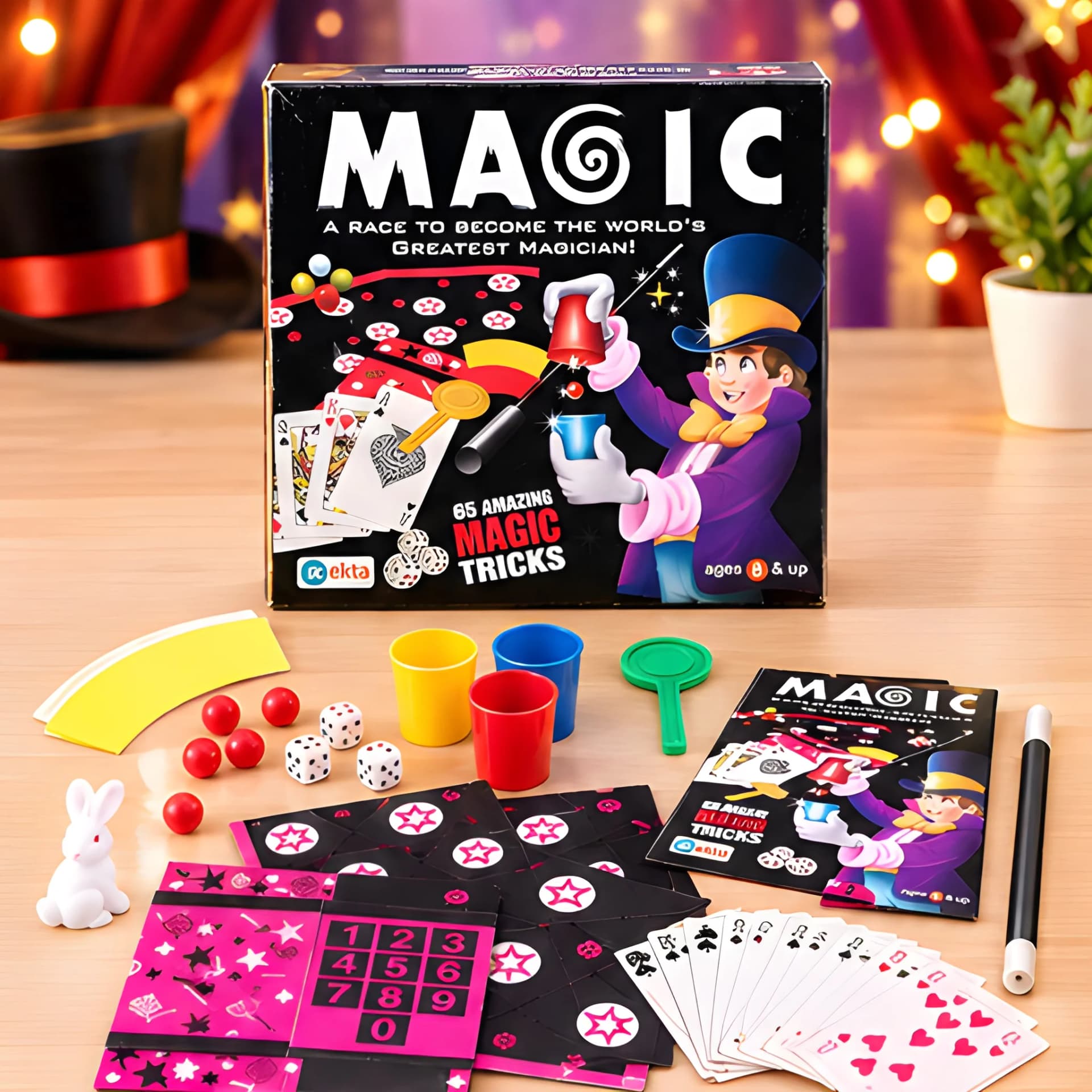 Magic Tricks Set for Kids – 65 Amazing Magic Tricks Kit – magic kit for kids