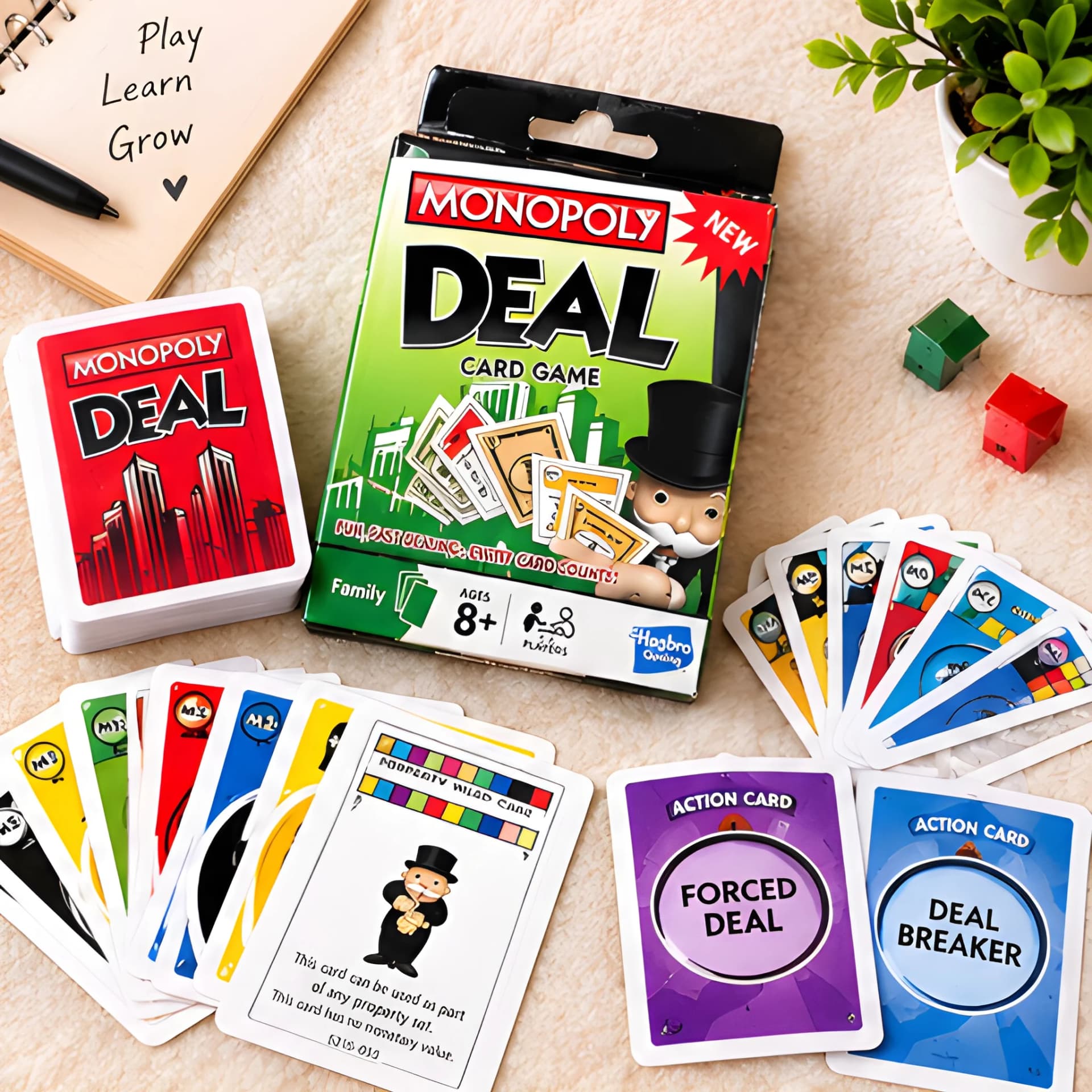 Monopoly Deal Card Game – Property Trading & Strategy Game – monopoly card game