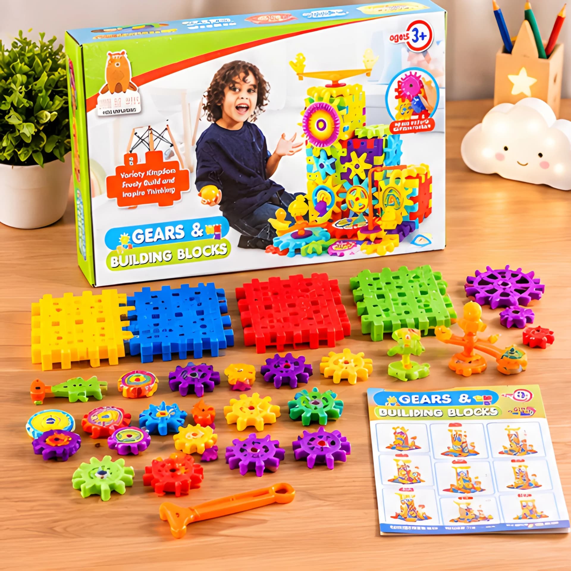 Gears & Building Blocks Toy – Creative Learning Toy for Kids – view 2