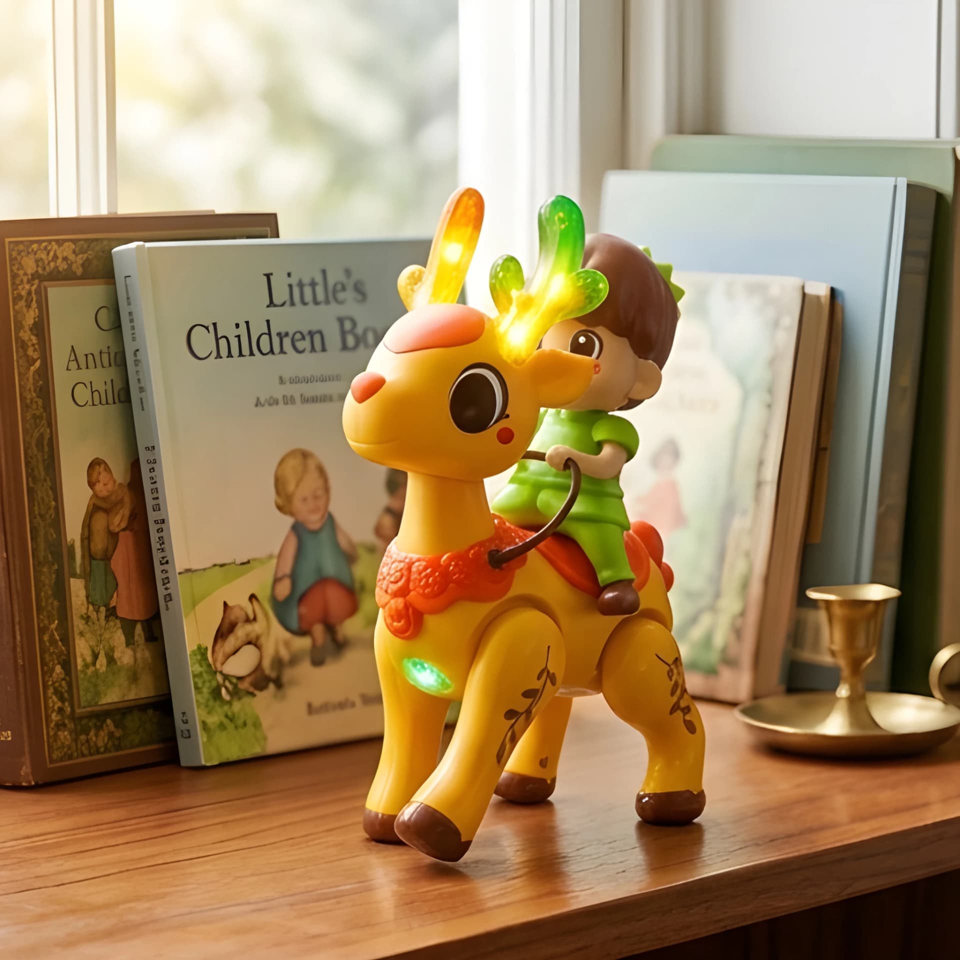 Musical Deer Walking Toy for Kids with Lights & Sound