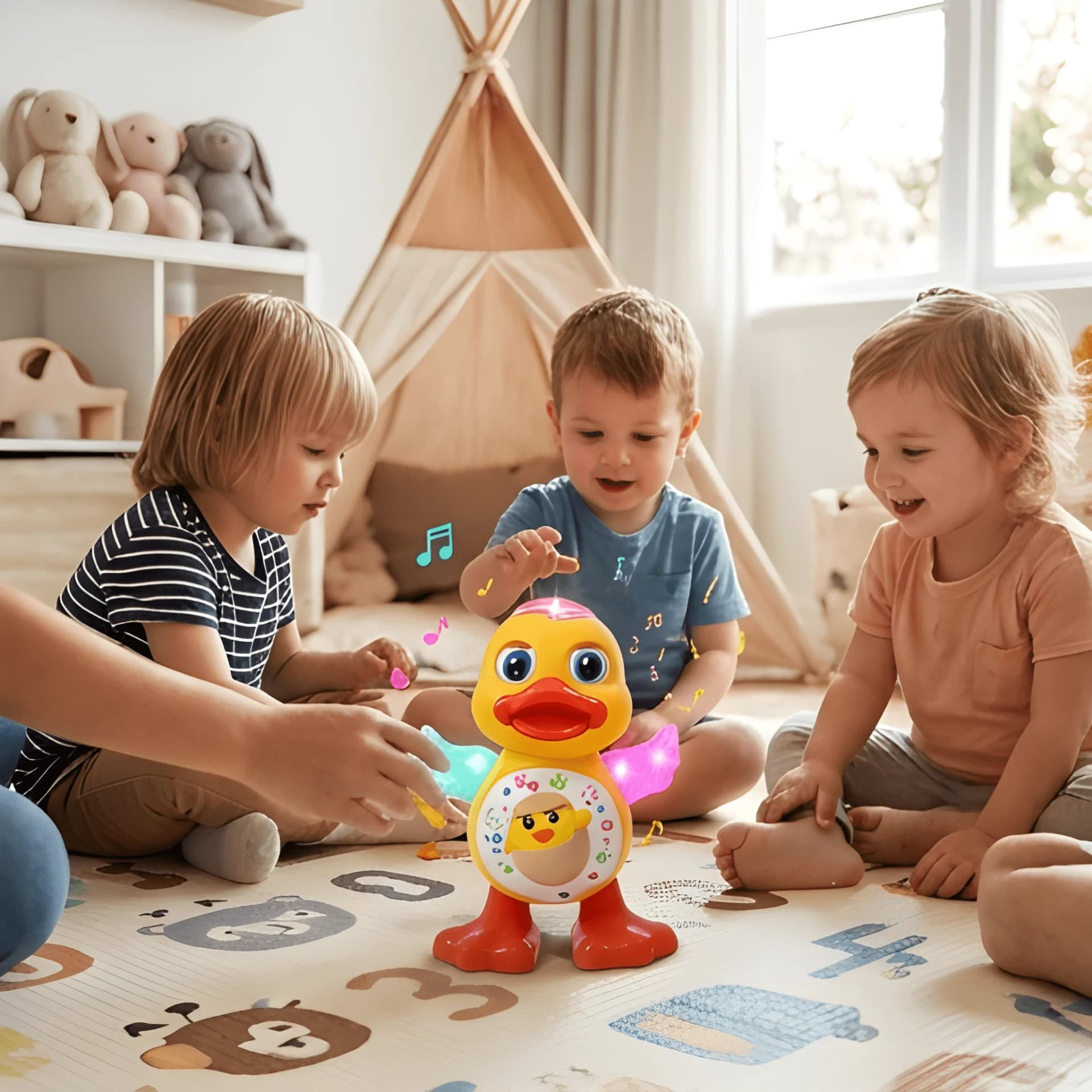 Dancing Duck Toy for Kids with Music, Lights & Moving Wings – walking duck toy