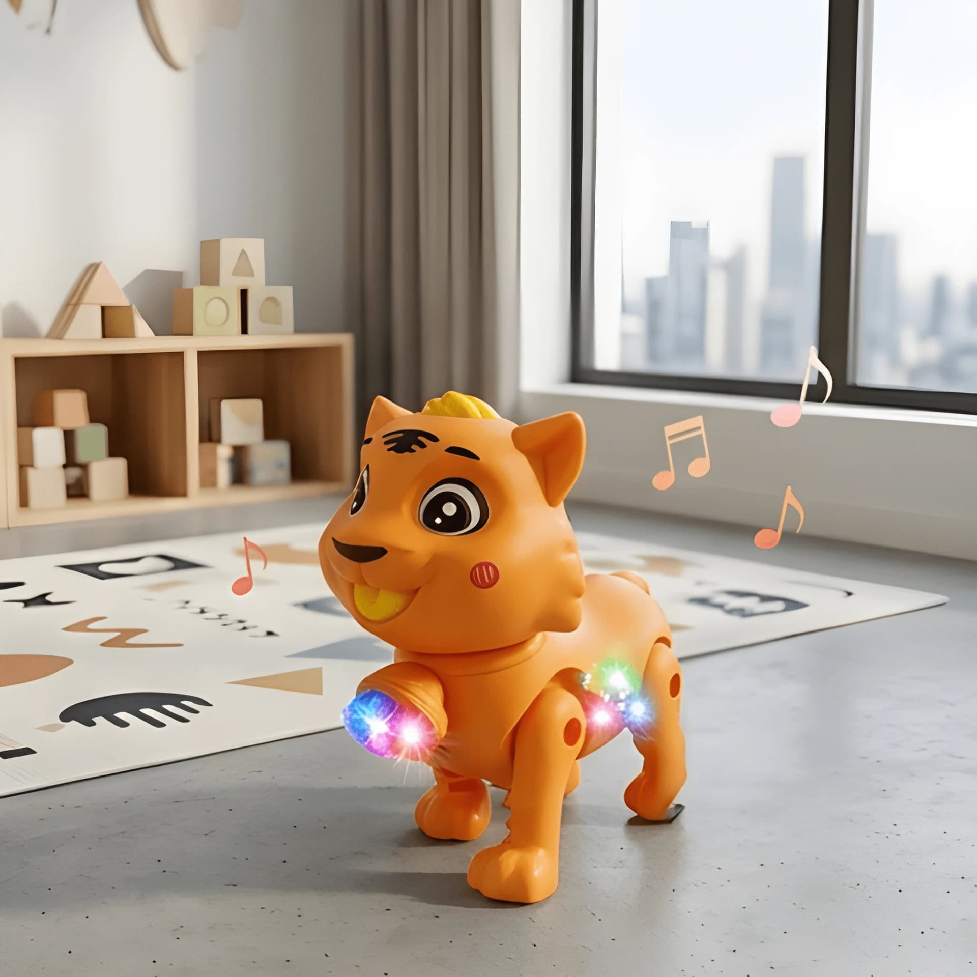 Walking Tiger Toy for Kids with Lights & Sound – Animal Toy