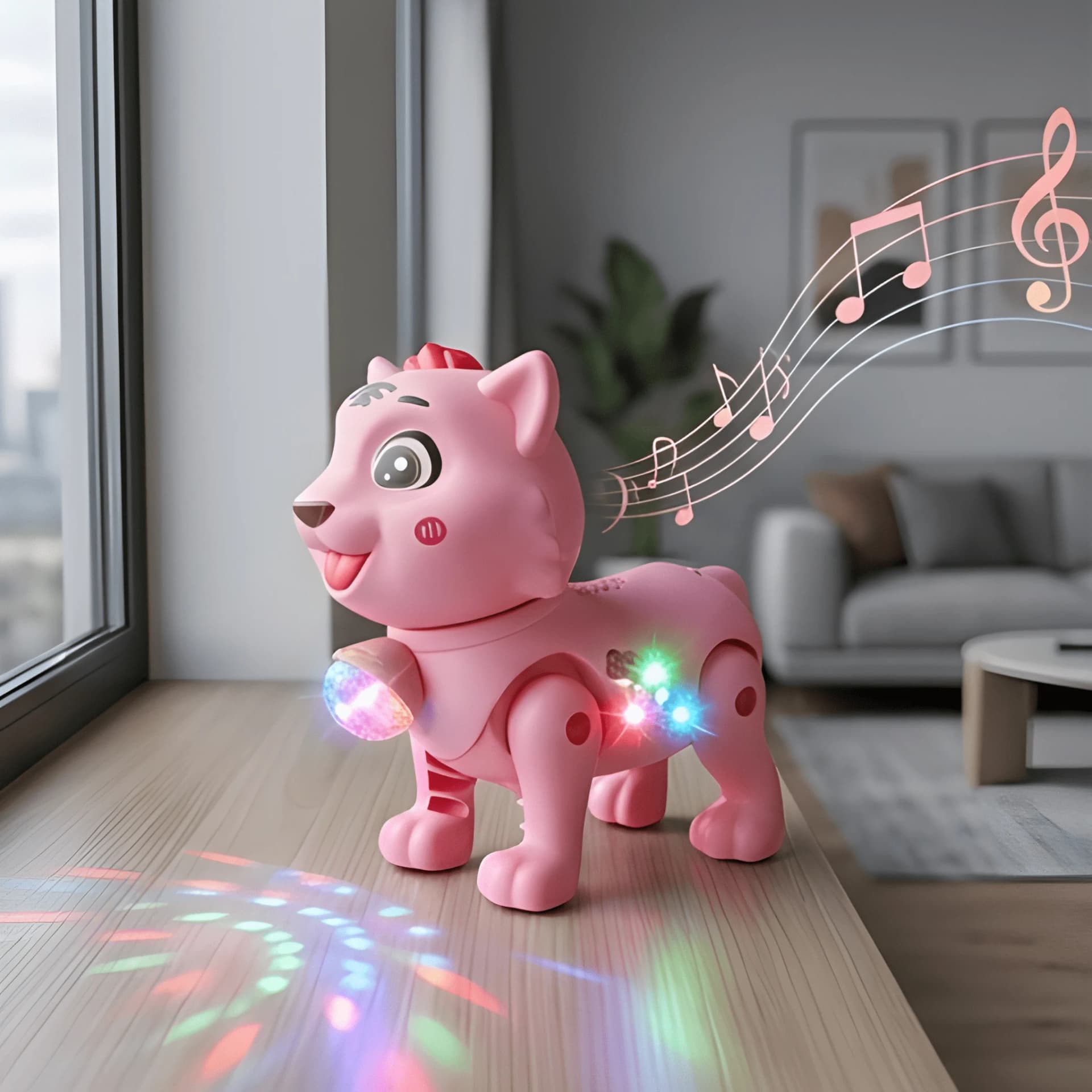 Walking Tiger Toy for Kids with Lights & Sound – Animal Toy – light up tiger toy