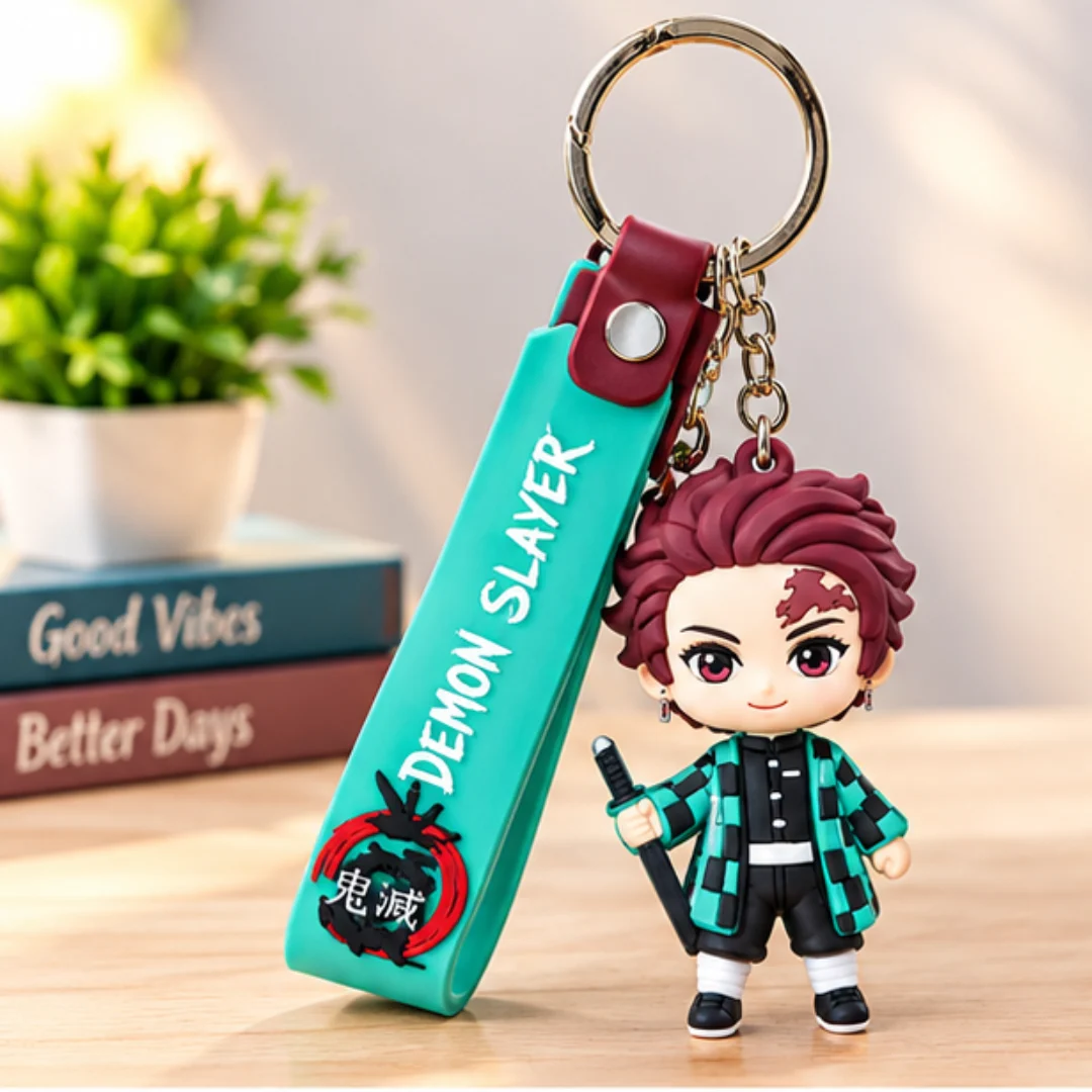 Tanjiro Demon Slayer 3D Silicone Keychain