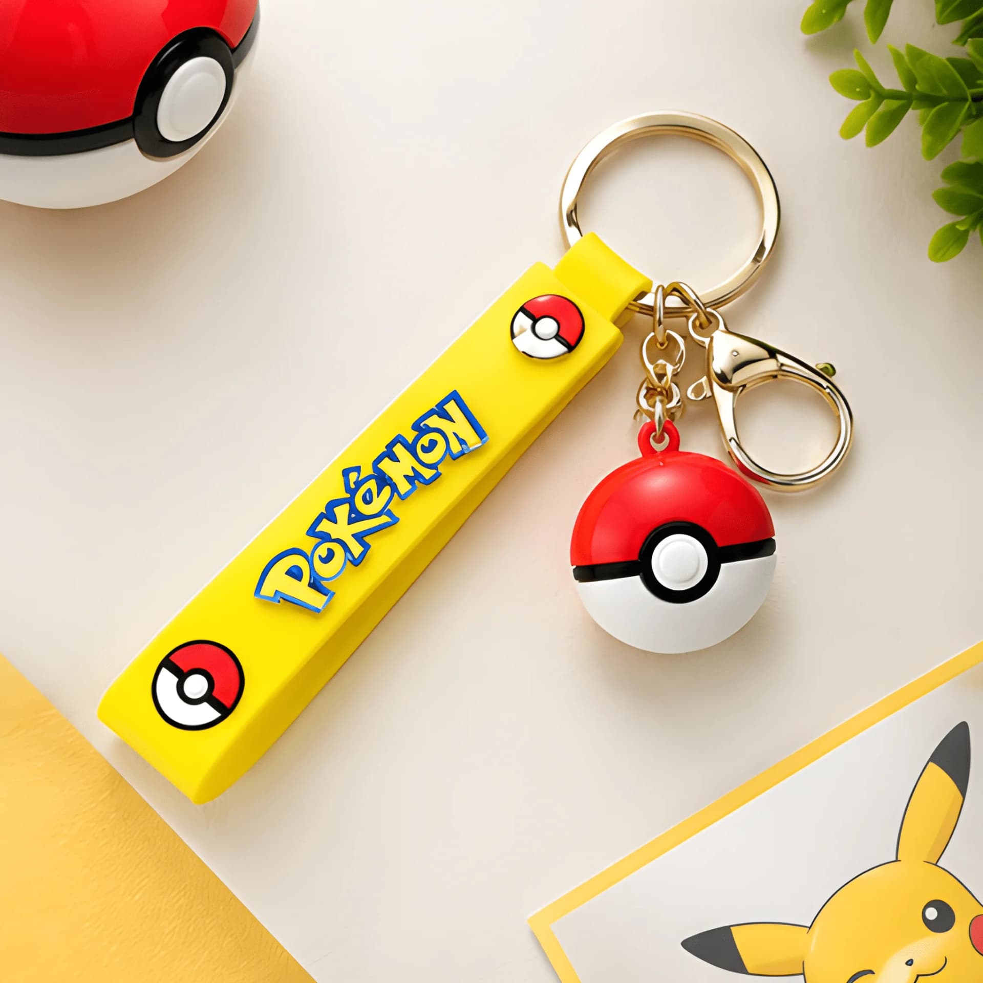 Pokemon Poke Ball Keychain – pokemon return gifts