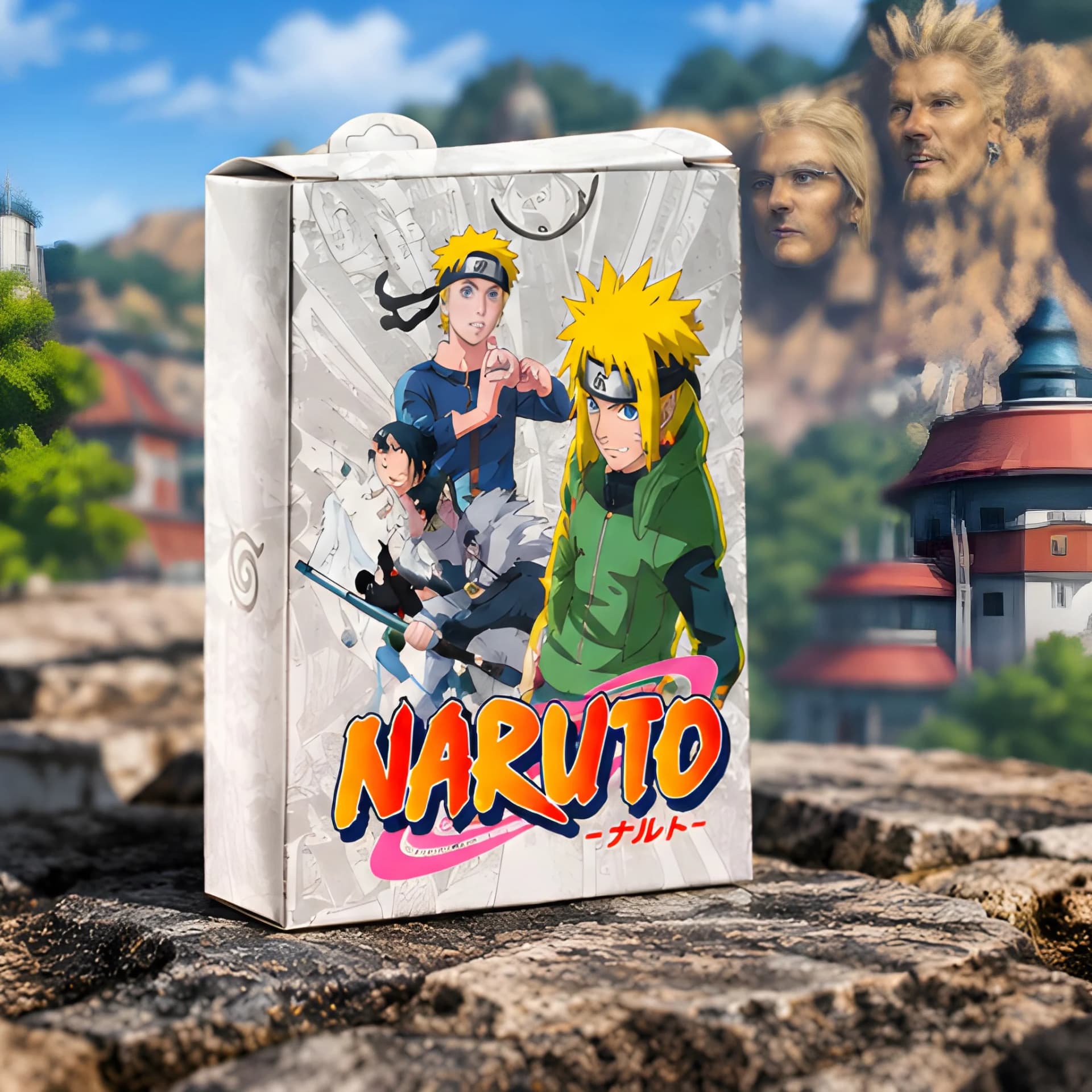 Naruto Silver Anime Playing Cards – 55 PCS – ninja anime cards
