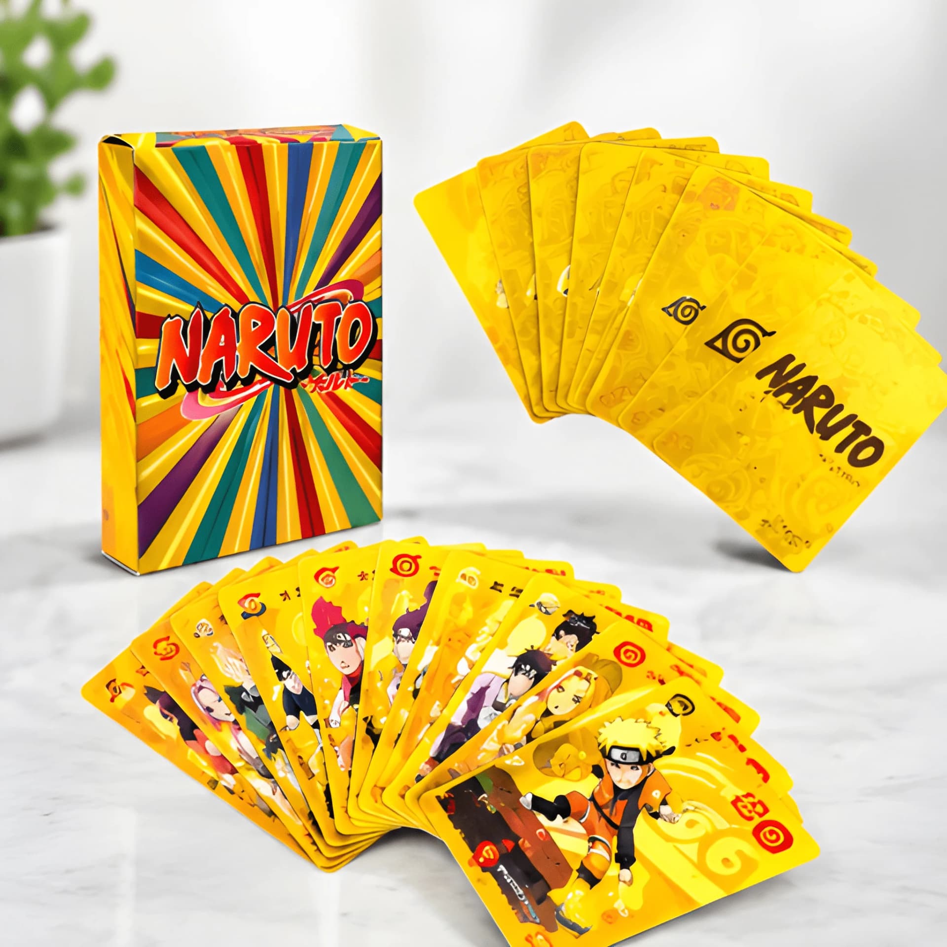 Naruto Golden Anime Playing Cards – 55 PCS – naruto cards 55 pcs