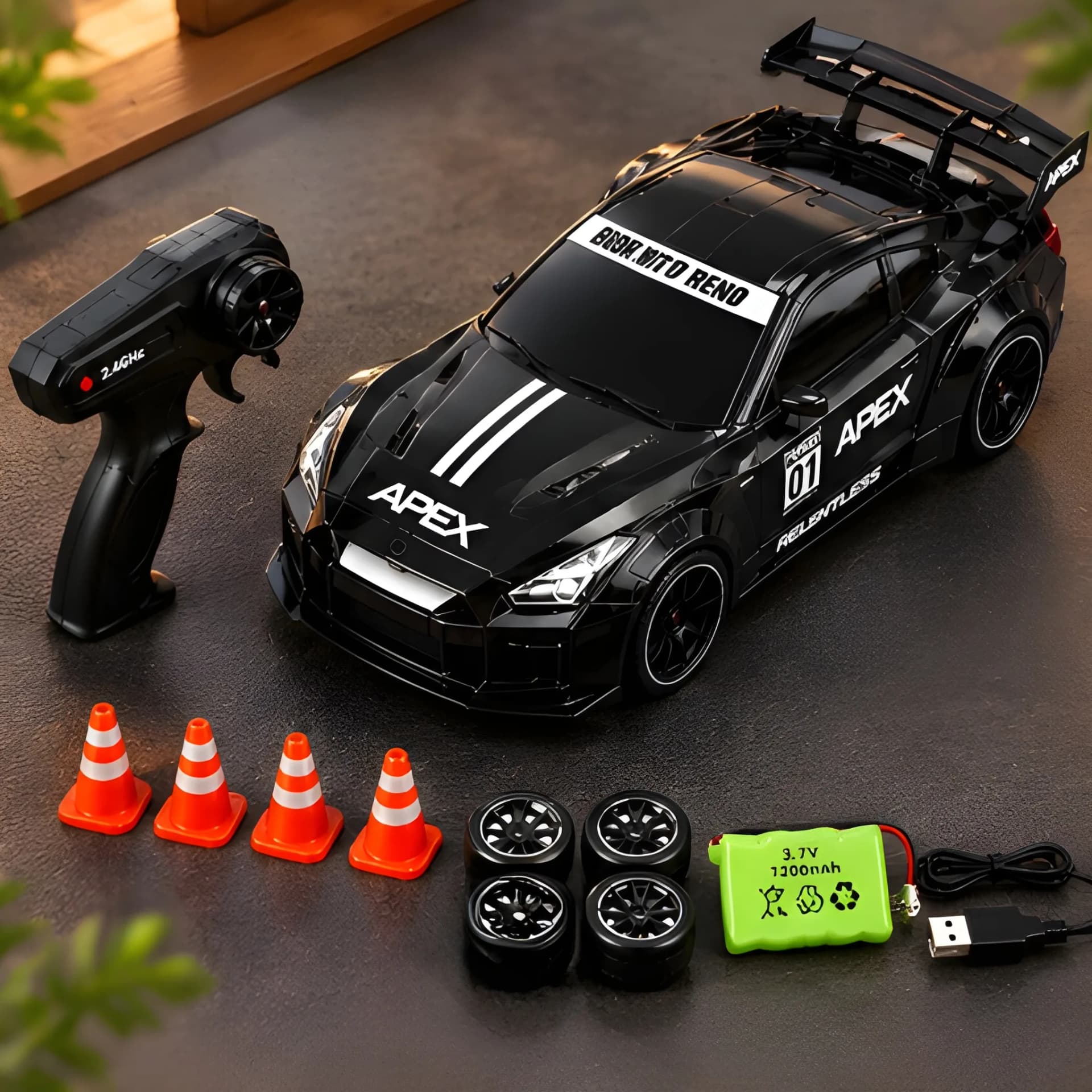 Drift RC Car – 1:24 Scale Remote Control High Speed Racing Car – 124 rc car