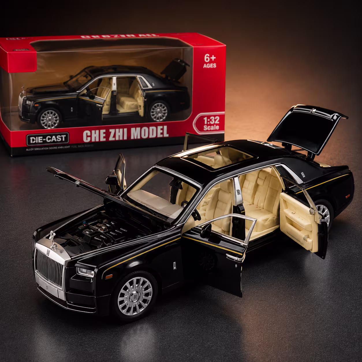 Luxury Diecast Car 1:32 Scale Model with Pull Back Action – chatgpt image aug 10 04 56 12 pm