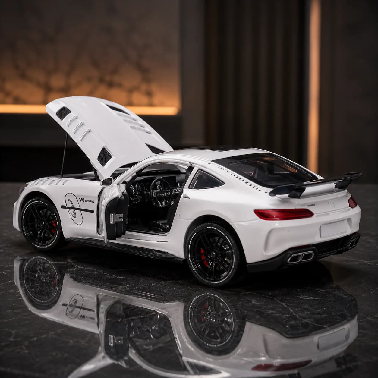 Racing Diecast Sports Car Model, 1:32 Scale, White - Metal Body for Kids & Collectors – chatgpt image aug 11 12 58 34 pm