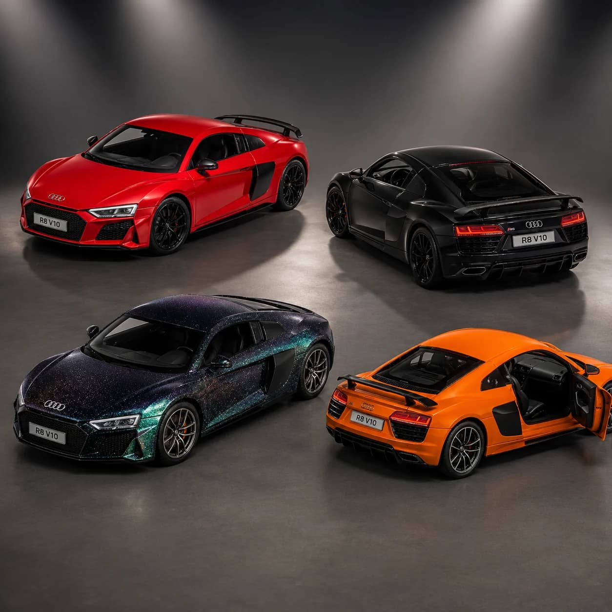 Audi R8 1:32 Scale Sports Car Toy with Light & Sound – chatgpt image aug 11 03 57 35 pm
