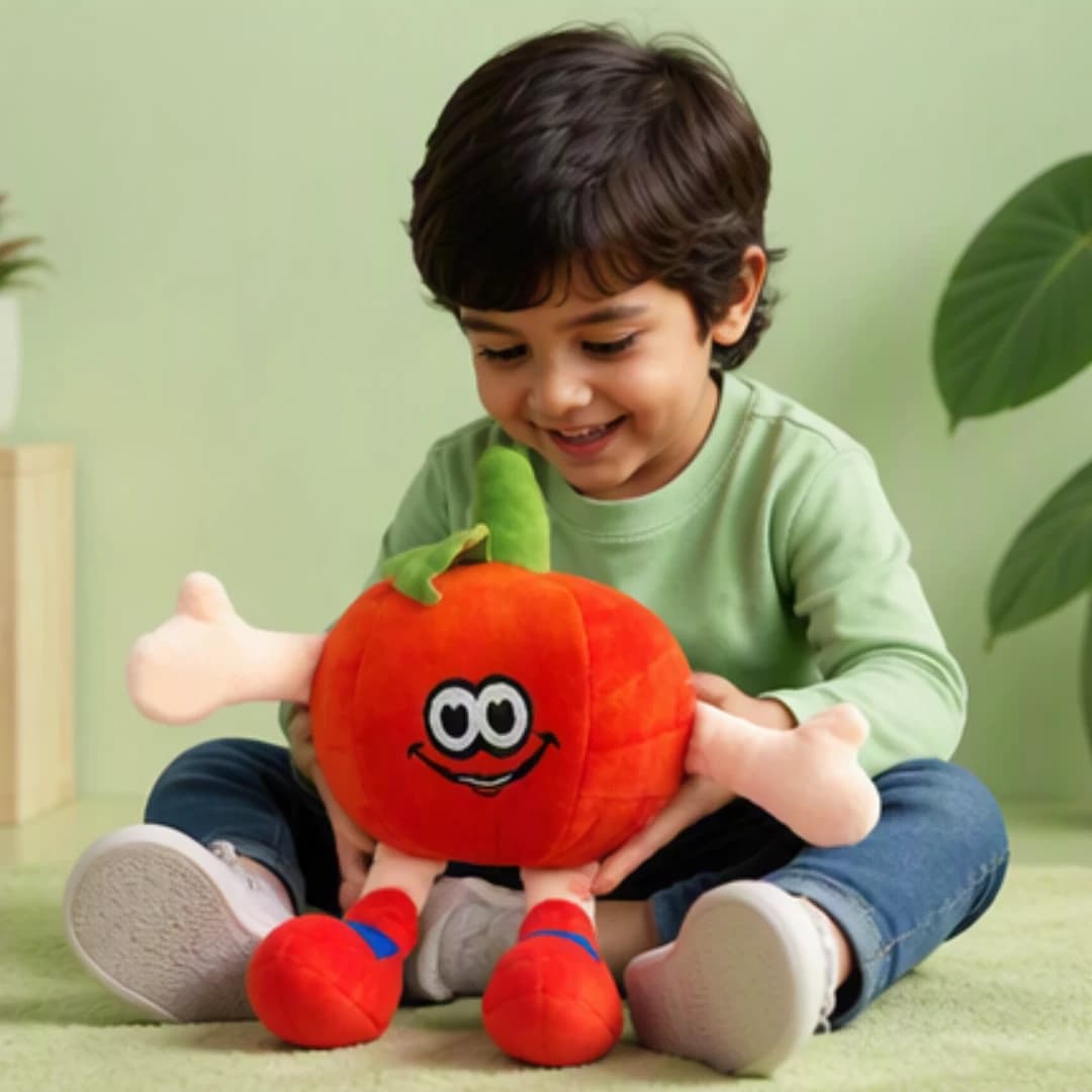 Funny Orange Fruit Soft Toy with Arms & Legs – cute soft toy for kids