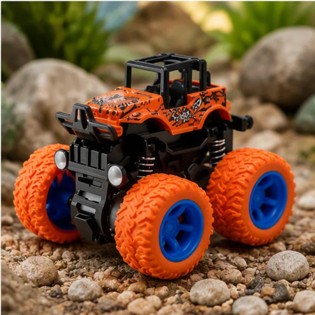 Mini Monster Truck Toy Set – 4 Pieces – toy truck set for kids