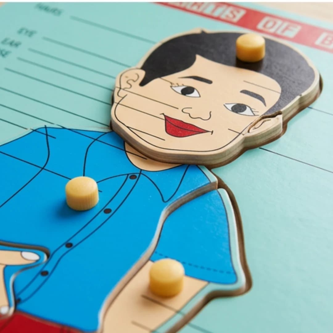 Body Parts Learning Puzzle Board for Kids – educational puzzle toy