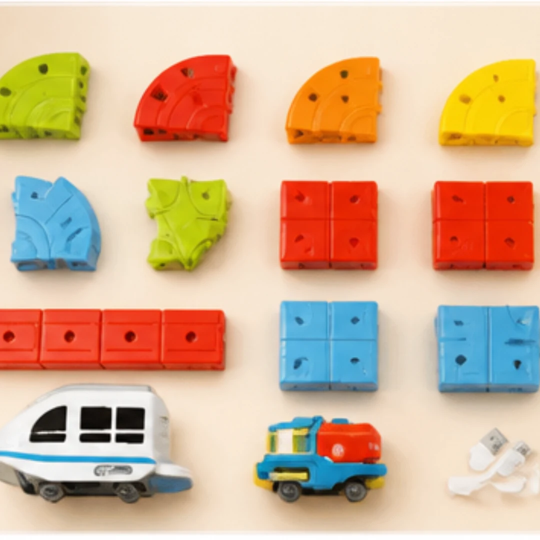 Magnetic Train Track Set for Kids – 60 Pcs – train set for toddlers