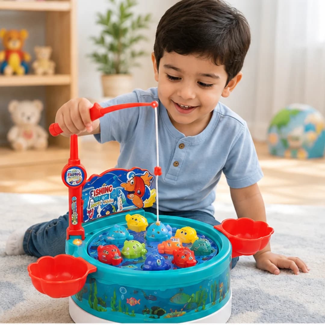 Magnetic Fishing Game Toy with Music & Light – fishing game toy for kids