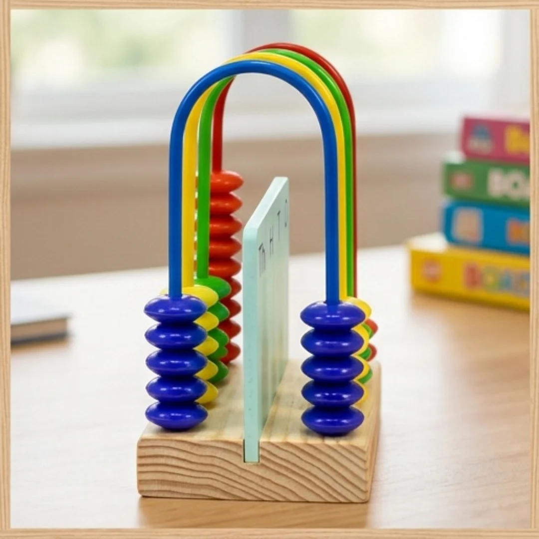 Wooden Abacus for Kids – Counting & Math Learning Toy – view 3