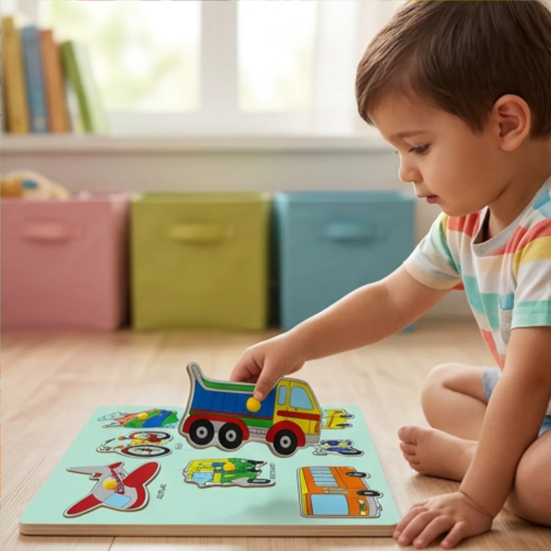 Transport Puzzle for Kids – Vehicles & Modes of Transport Learning Toy – transportation puzzle