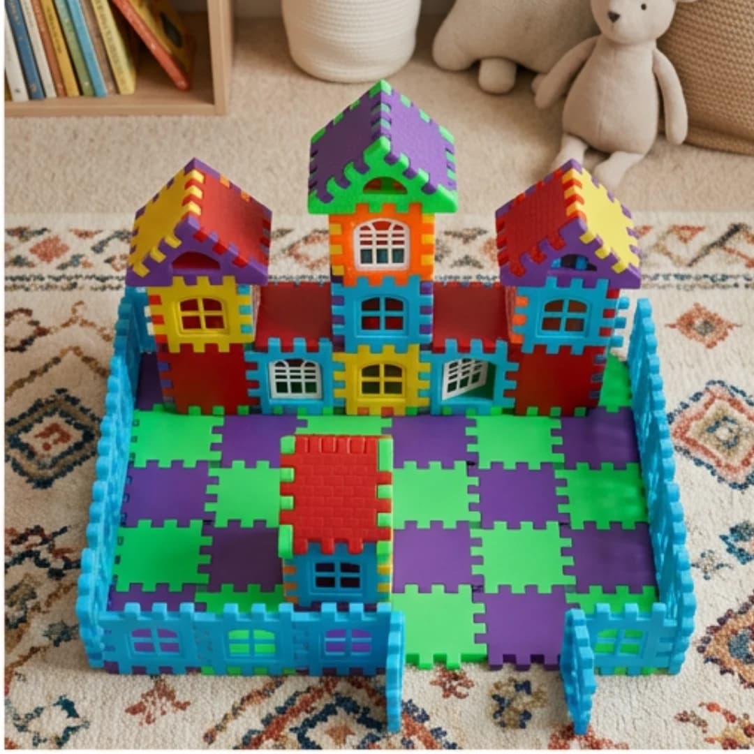 House Building Blocks for Kids – Construction & Building Toy Set – view 2
