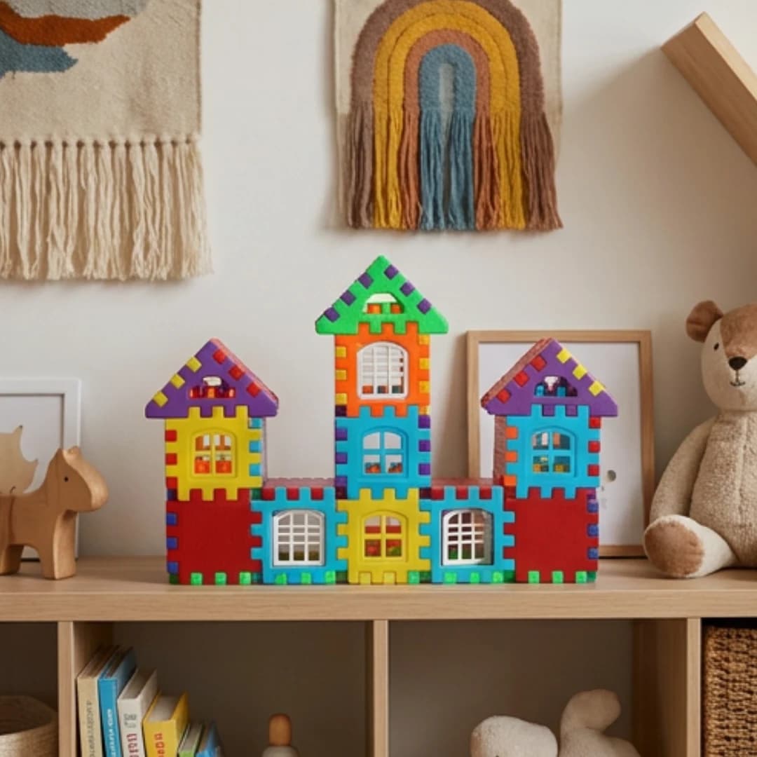 House Building Blocks for Kids – Construction & Building Toy Set – construction blocks for kids