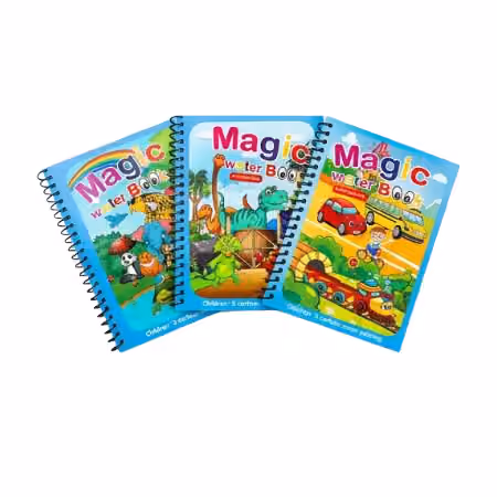Water Magic Learning book SET OF 6 – reusable water coloring book