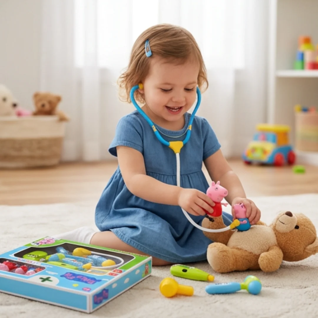 Baby Pig Doctor Playset – Kids Doctor Toy Set – kids doctor toy set pretend play doctor set