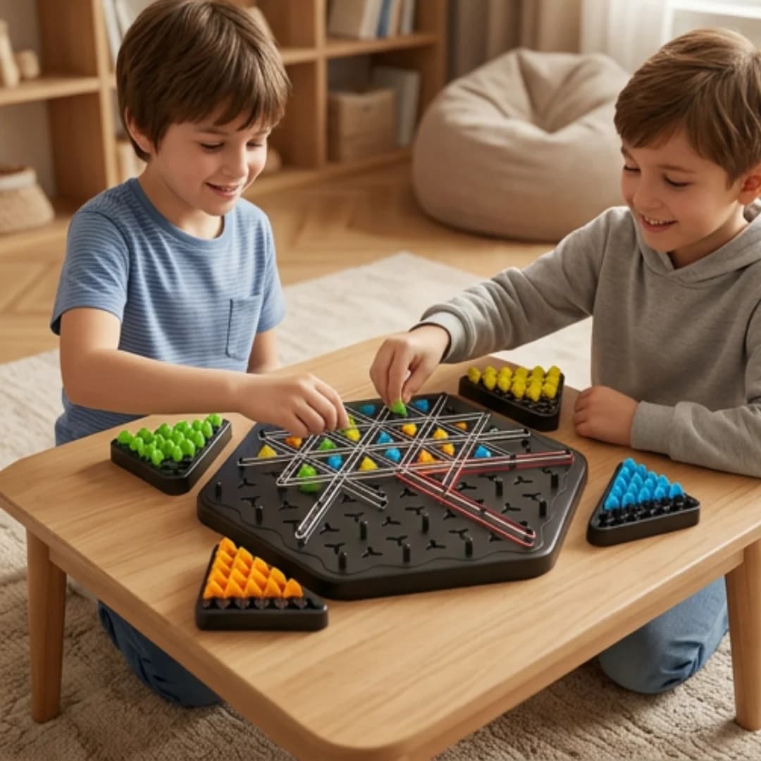 Brain Teasing Puzzle Game Toy – Geometry Chess Multiplayer Set – view 2