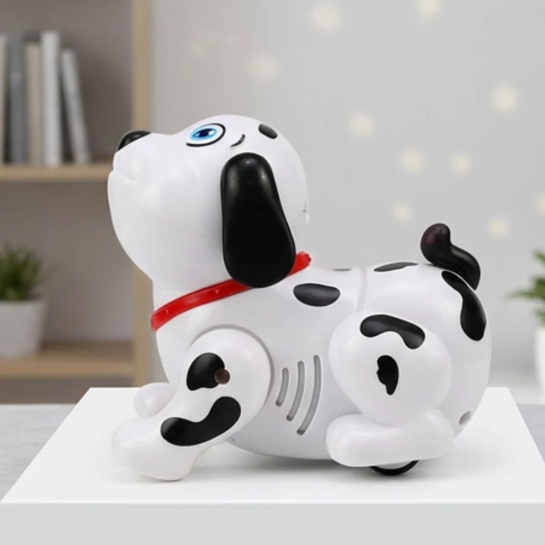Musical Dancing Dog with Rotating LED Disco Ball – Flashing Lights & Music Puppy Toy – dancing puppy toy