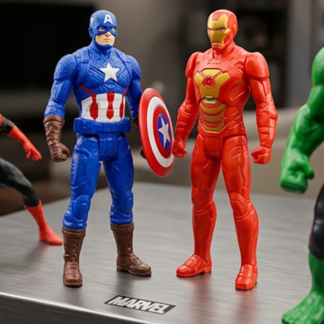 Avenger Super Hero Action Figure Set – Hulk, Captain America, Iron Man & Spider-Man – avenger action figure set