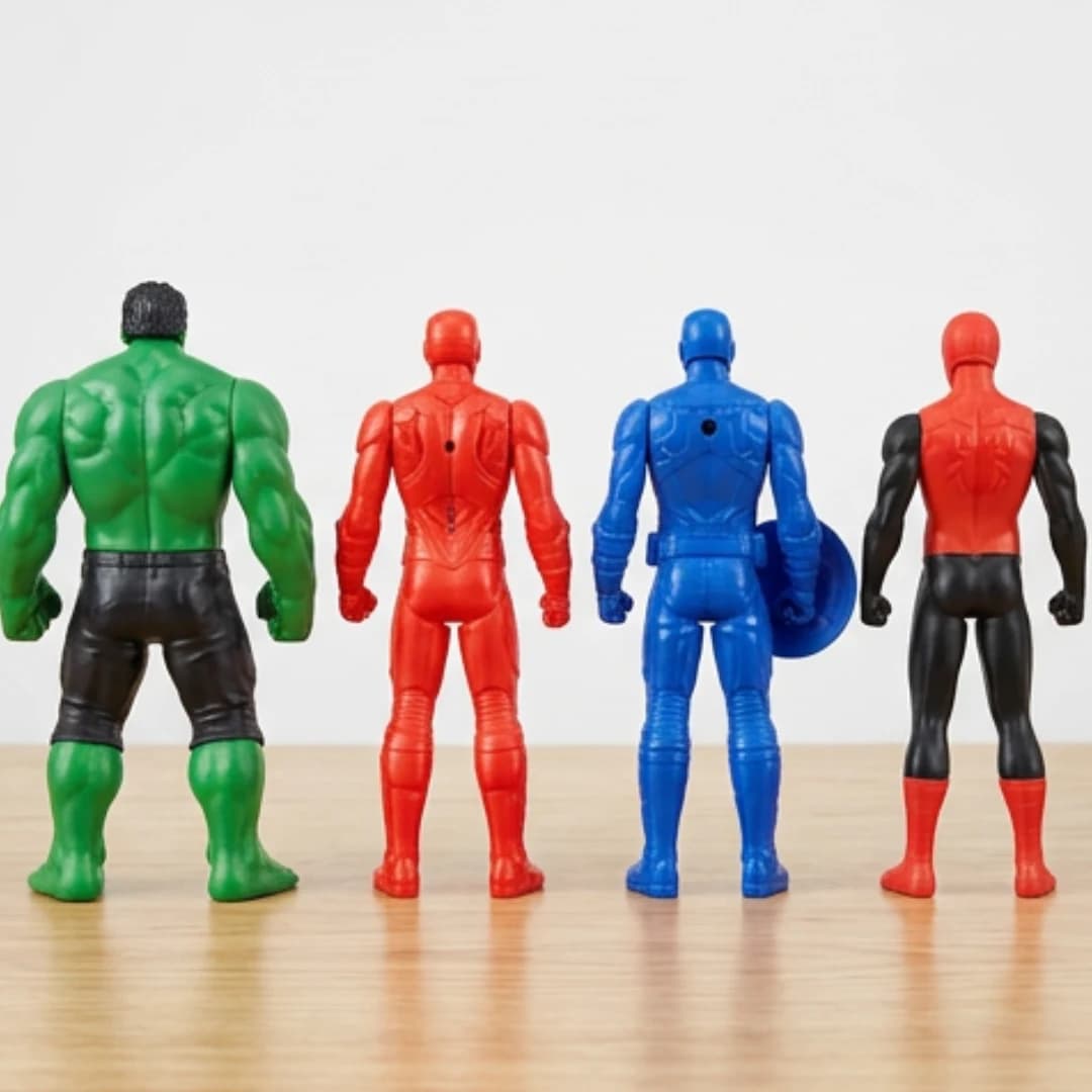 Avenger Super Hero Action Figure Set – Hulk, Captain America, Iron Man & Spider-Man – super hero action figures