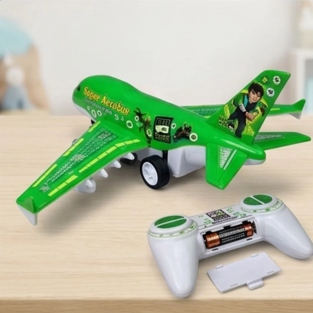 Remote Control Plane – 4 Channel RC Flying Aeroplane with Lights & Sound | Rechargeable AIR Plane & Remote for Kids – view 2