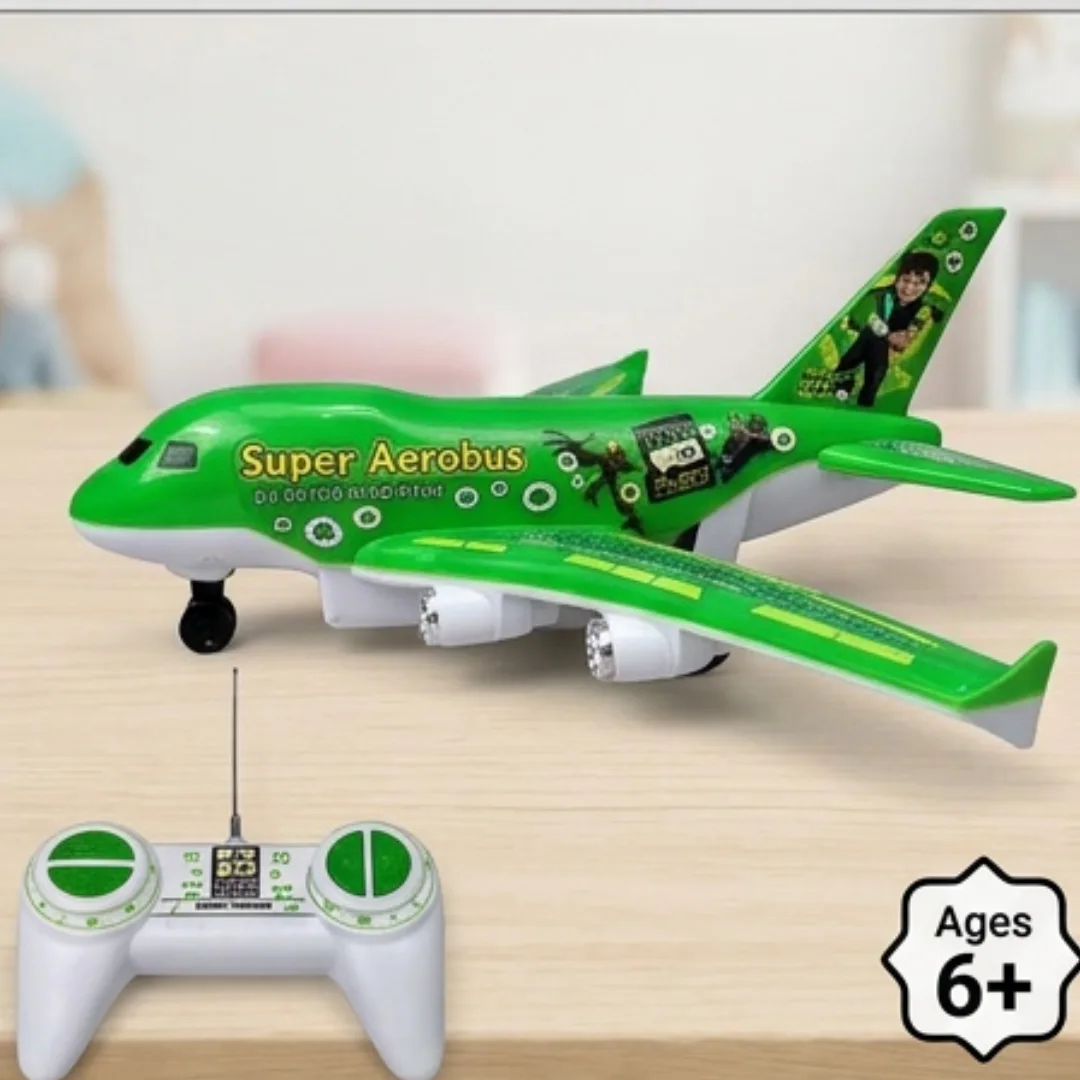 Remote Control Plane – 4 Channel RC Flying Aeroplane with Lights & Sound | Rechargeable AIR Plane & Remote for Kids – rechargeable air plane for kids