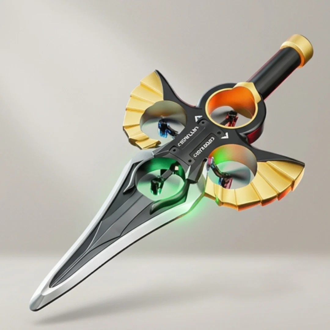 Flying Foam Sword RC Drone – Remote Control Flying Toy with 360° Stunt & LED Lights
