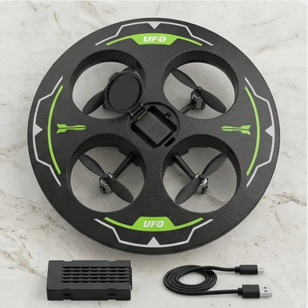 360° Stunt Flying Drone Aircraft Toy with Remote Control, USB Charging & LED Lights – 360 stunt drone