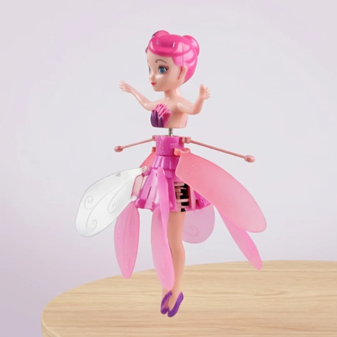 Magical Flying Barbie Doll with Hand Sensor Control, USB Charging & 3D Lights – magic flying fairy doll