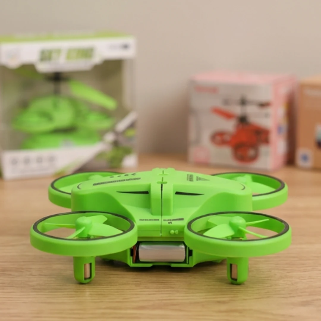Sky King Flying Helicopter Toy – RC Mini Drone with Sensor Control & LED Lights – view 3