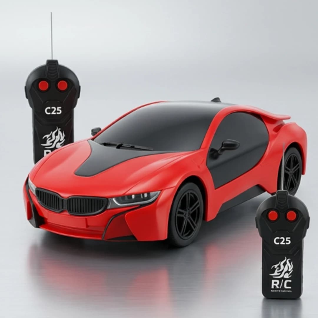 Fast Modern Remote Control Car with 3D LED Lights | 2-Way RC Racing Car