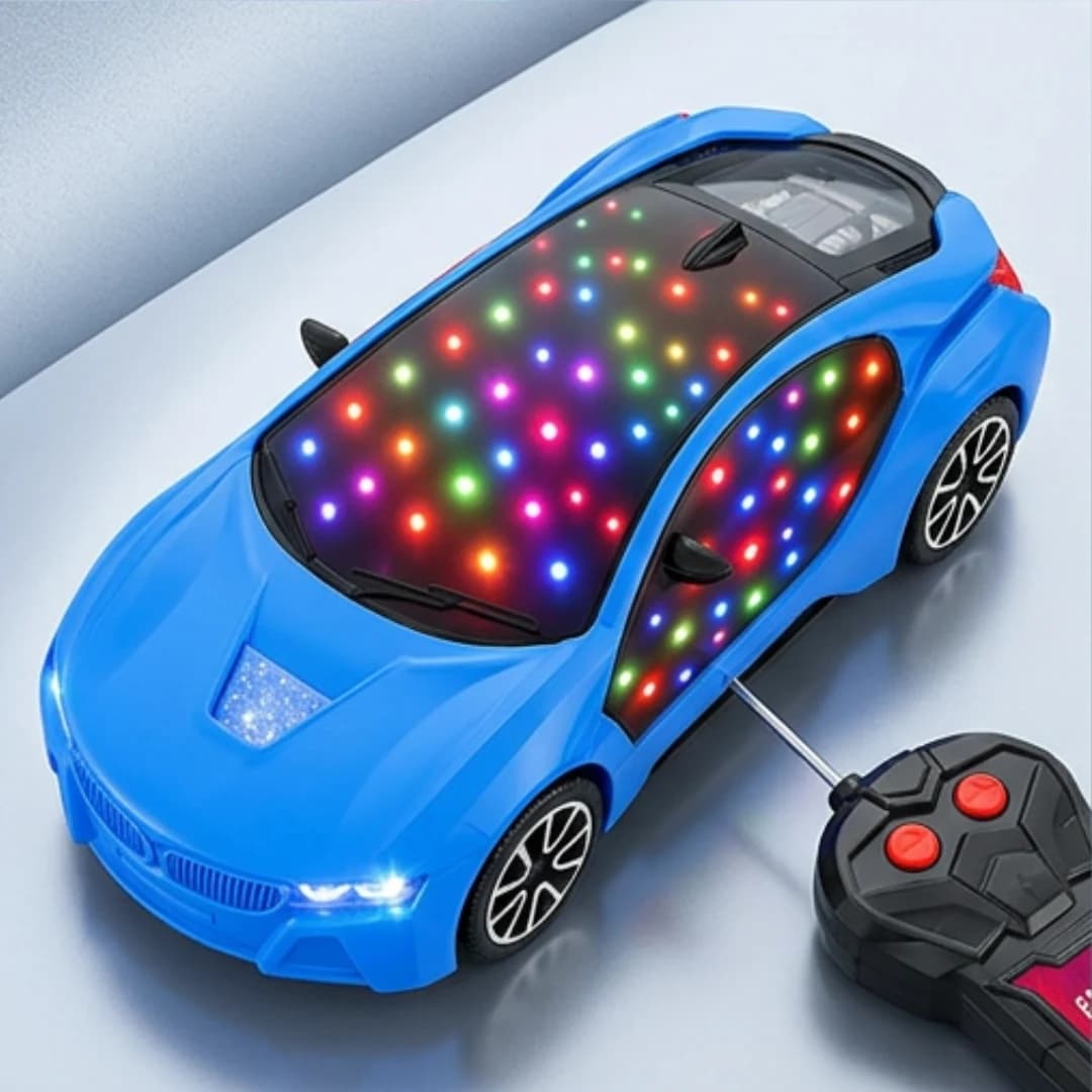 3D Flash Speed Racer – 2 Function Remote Control Car for Kids – 3d speed rc sports car for kids