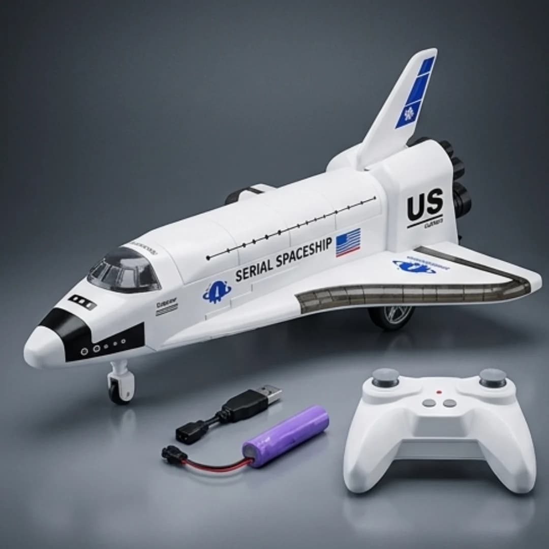 RC Space Explorer Aircraft – Remote Control Spaceship with Music, Lights & Spray Function