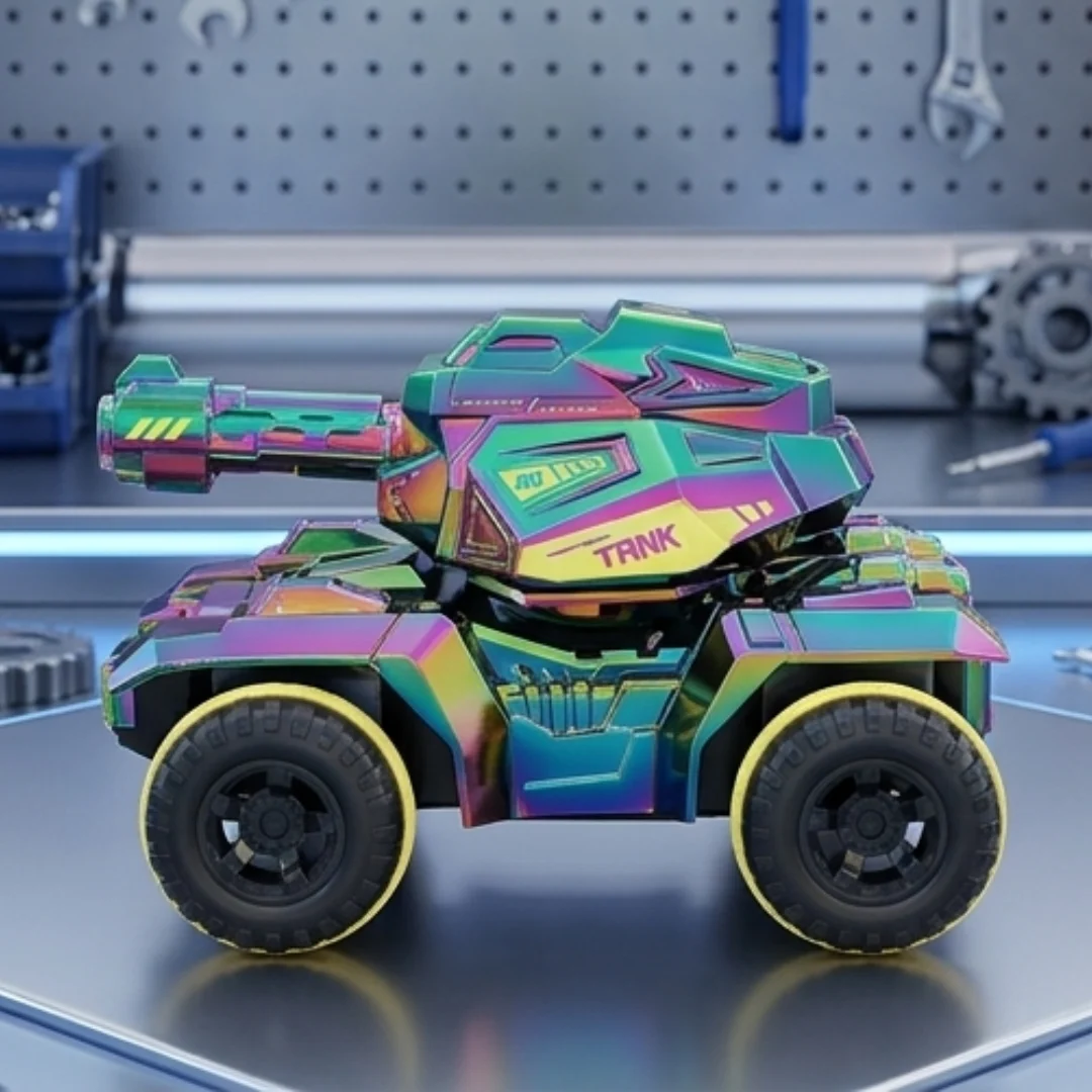 RC Battle Tank with Waterball Shooter – 360° Rotation & Bomb Launch – view 3
